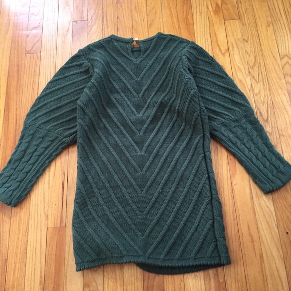 Listicle Sweater Dress Green - Picture 2 of 8